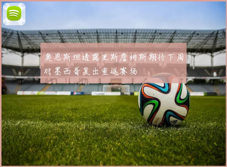 奥恩斯坦透露里斯詹姆斯期待下周对墨西哥复出重返赛场